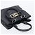 Bulgari BVLGARI Parentesi Tote Bag Leather Black Gold Tone - vista 6