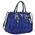 PRADA Gathered Hand Bag Nylon 2way Blue Gold
