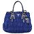 PRADA Gathered Hand Bag Nylon 2way Blue Gold - vista 2
