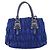 PRADA Gathered Hand Bag Nylon 2way Blue Gold - vista 3