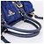 PRADA Gathered Hand Bag Nylon 2way Blue Gold - vista 7