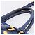 PRADA Gathered Hand Bag Nylon 2way Blue Gold - vista 9