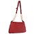 PRADA Chain Shoulder Bag Vittero Dino Leather Red Gold