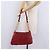 PRADA Chain Shoulder Bag Vittero Dino Leather Red Gold - vista 25