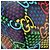 GUCCI GG Psychedelic Boston Bag PVC 2way Multicolor Silver 602619 - vista 17
