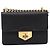 PRADA Chain Shoulder Bag Safiano Leather Black Gold - vista 13