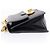 PRADA Chain Shoulder Bag Safiano Leather Black Gold - vista 3