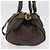 Chloé Chloe Paddington Hand Bag Leather Brown Gold Silver - vista 4