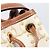 Céline CELINE Triomphe Shoulder Bag PVC Leather White Gold Tone - vista 19