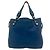 Borsa Gucci Icon Bit in pelle blu - vista 2