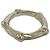 Autre Marque Anello a Fascia Tiffany Vintage Bamboo in Argento - vista 4