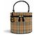 Burberry Vintage Leder-Beautycase mit Nova Check Muster
