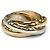 Anello Cartier Trinity in oro tricolore 18K - vista 3