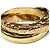Anello Cartier Trinity in oro tricolore 18K - vista 5