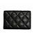 Cartera compacta tríptico Chanel Coco Mark de piel Caviar - vista 3