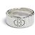 Hermès Anillo HERMES Eclipse Ruban Silver Band