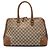 Borsa a mano Gucci Beige GG Canvas Dome Nailhead