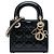 Dior Black Mini Patent Cannage Lady Dior