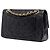 Chanel Black Small Classic Lambskin Double Flap - vista 2