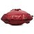 Gucci Abbey D Ring Ruffle Hobo in pelle di vitello rossa - vista 3