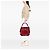 Gucci Abbey D Ring Ruffle Hobo in pelle di vitello rossa - vista 5