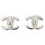 Orecchini a clip Chanel Silver CC placcati in argento con perle sintetiche e strass - vista 2