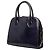 Salvatore Ferragamo Borsa Ferragamo Blue Leather Gancini Dome Satchel - vista 2