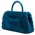 Borsa Chanel Blue Mini Chevron Shearling Coco Top Handle - vista 2