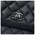 Chanel Black CC Quilted Lambskin and Grosgrain So Black Flap - vista 5
