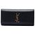 Autre Marque Clutch Cassandre Saint Laurent in pelle liscia nera