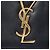 Autre Marque Clutch Cassandre Saint Laurent in pelle liscia nera - vista 5
