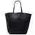 Céline Celine Black Grained Calfskin Horizontal Cabas Tote