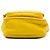 Prada Mini Borsa Camera Bag in Tessuto con Rifiniture in Saffiano Gialla - vista 3