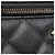 Chanel Vanity Case piccola CC matelassé in caviale nero con catena - vista 8