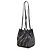 Borsa a spalla Fendi Mini Zucca Origami in chenille grigio - vista 2