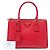 Prada Borsa Galleria Double Zip Medium in Saffiano rosso - vista 7