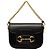Horsebit 1955 Borsa Satchel Gucci 1955 Horsebit Mini in pelle di vitello nera con Web