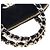 Clutch Coco in velluto matelassé nero Chanel con catena - vista 17