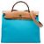 Hermès Blue Toile Verso Herbag Zip 31