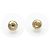 Orecchini Ear Cuff asimmetrici Chanel Gold CC placcati in oro con strass - vista 6