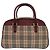Borsa Burberry Beige House Check Canvas - vista 2