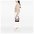 Borsa Tote Burberry Beige Haymarket Check Canvas - vista 6