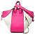 LOEWE Medium Hammock Satchel aus bicolor Leder in Weiß