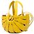 Bottega Veneta Borsa The Shell Piccola in pelle di vitello Gialla - vista 2