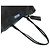 Borsa Tote Prada in vitello spazzolato nero Etiquette - vista 9