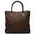 Fendi Large Zucca Canvas Tote in Braun