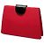 Borsa a tracolla Dior in tela rossa con logo impreziosito da cristalli - vista 2