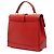 Céline Celine Borsa a mano 16 Turn Lock in pelle rossa - vista 2