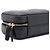 Borsa Vanity Chanel Blue Mini CC Quilted Lambskin con manico e catena - vista 6