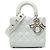 Dior White Small Lambskin Cannage My ABCDior Lady Dior